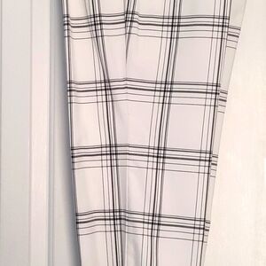 Black and white checkered slacks by 7th Avenue